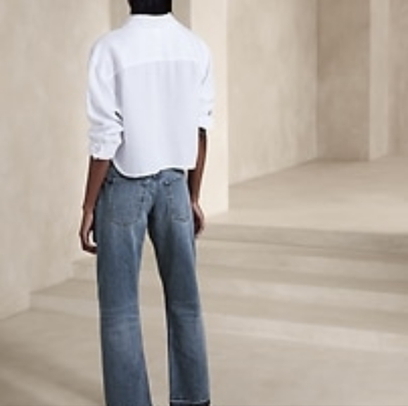 Banana Republic Distressed Crop Jeans Size 24 - Picture 9 of 9